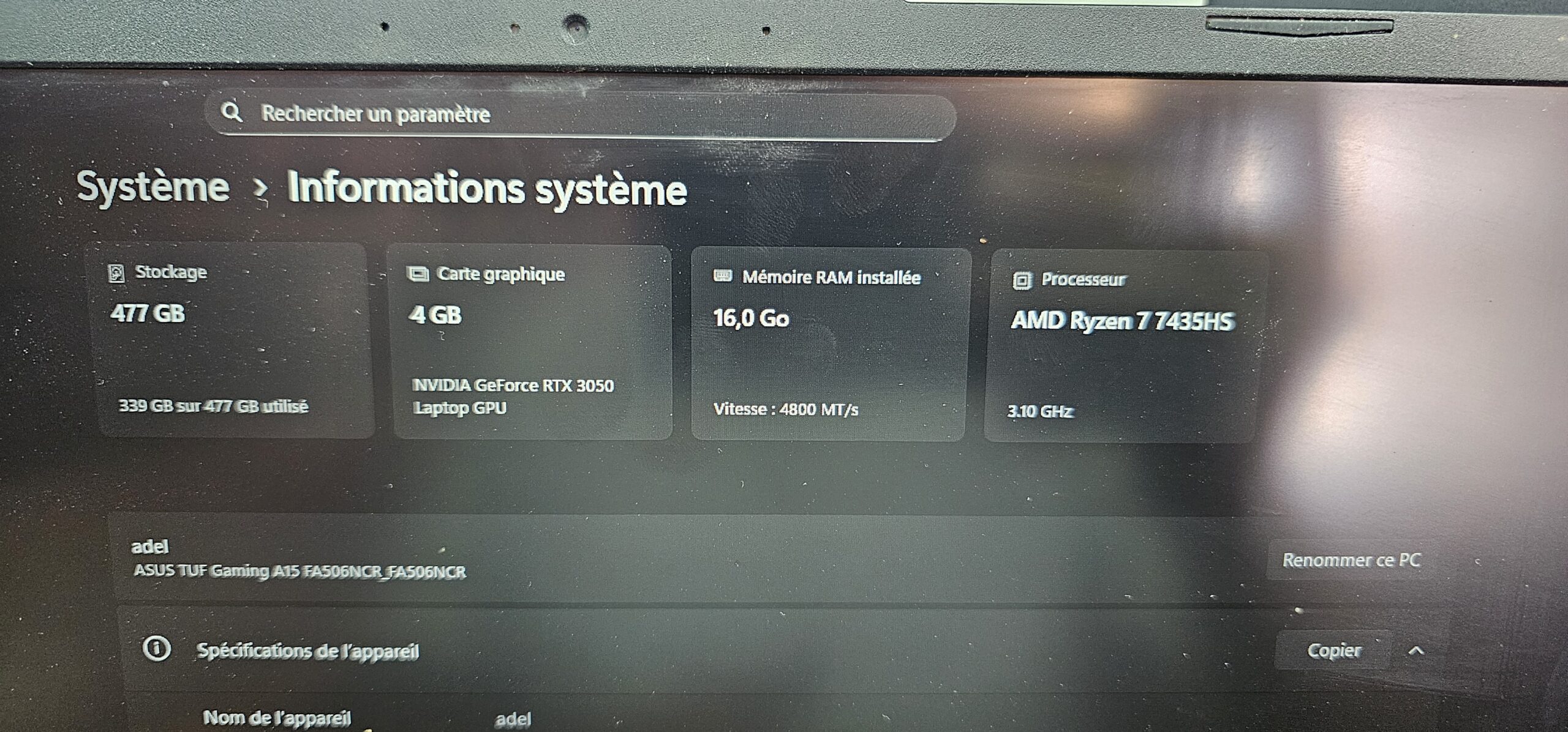 Lenovo thinkpad X1 carbon i5 10ème génération – Image 2