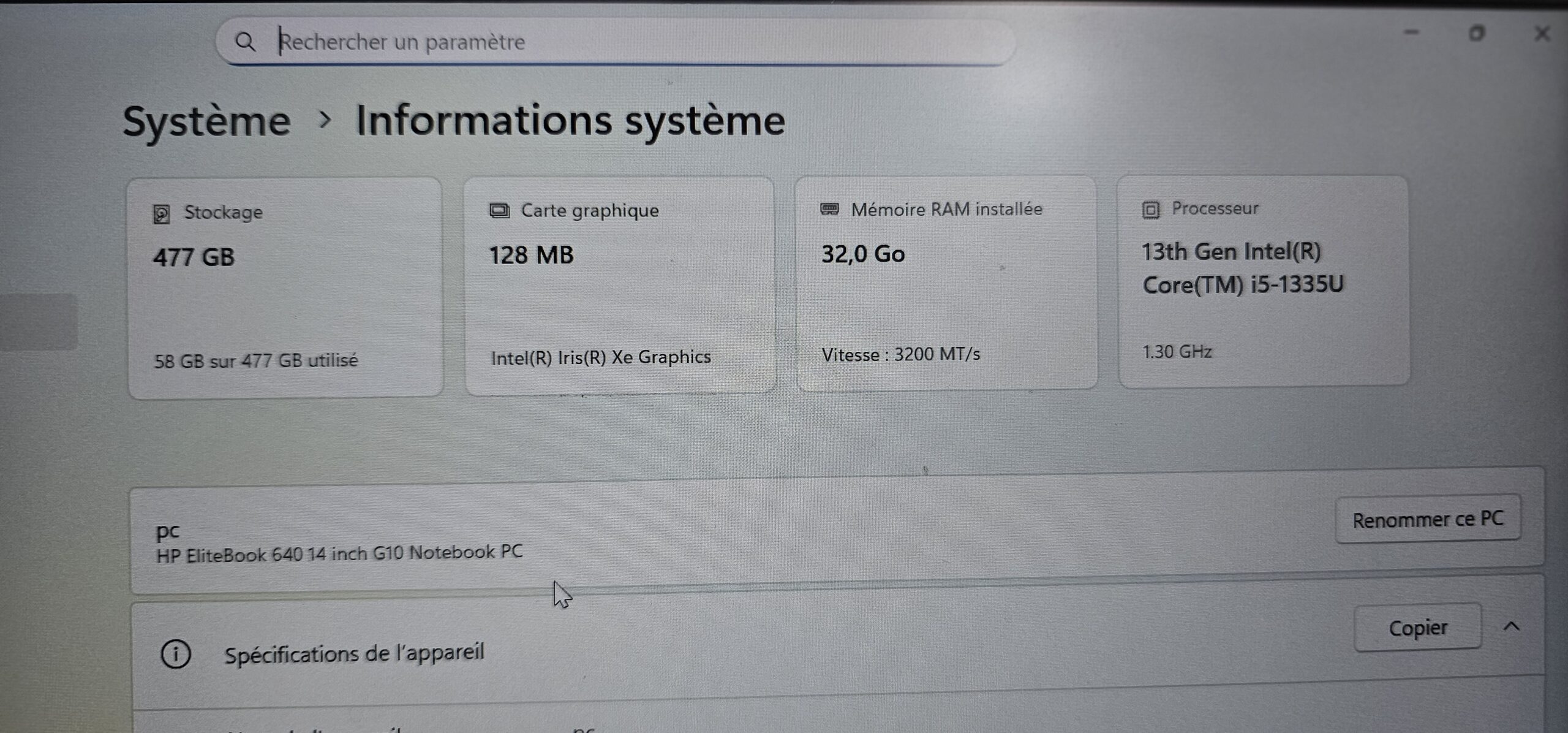 Hp elitebook i5 13 ème Génération – Image 6